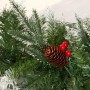 арт.Н944581 Гирлянда хвойная с шишками, ягодами, длина 270см, 220 веток, d=25см